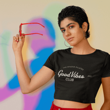 The Studio Short Sleeve Relaxed Crop